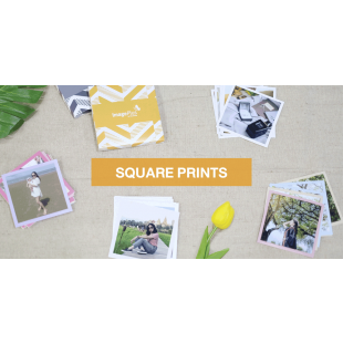 Square Prints, Art 350 Gram, Color Border, Pack of 50